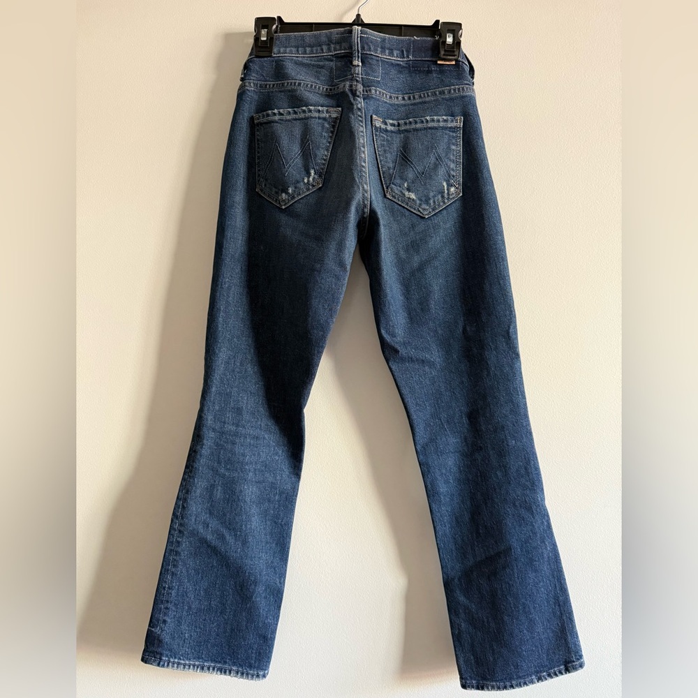 MOTHER Superior Dark Blue Straight Leg Jeans